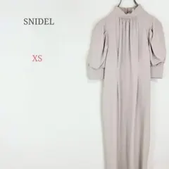 ◆スナイデル【XS】ひざ丈デザインワンピース 小さいサイズ ファスナー