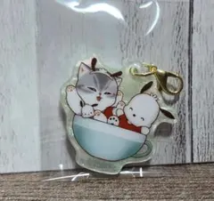 モフサンド サンリオ マーブルアクリルチャーム ポチャッコ