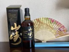 山崎18年　本物　希少品　限定品　扇子　サントリー　700mのサムネイル
