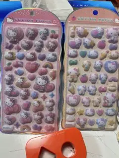 正規品　ハローキティ 立体ポップシール 2セット