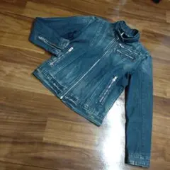 i.t様専用 デニムジャケット ジッパーポケット付き