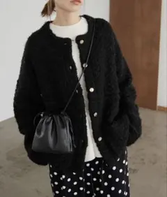 スローブイエナ金ボタンツィーディジャケット