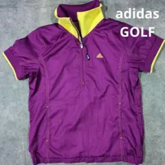 adidas 紫/黄 半袖シャツ M/M
