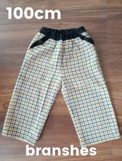 branshes チェック柄 ロングパンツ 100