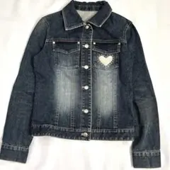 Y2K Private Label デニムジャケット ハート スタッズ Gジャン