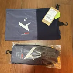 アシックス ネックウォーマー＆手袋 セット売り