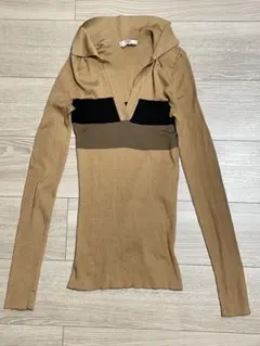 フェンディ FENDI ストレッチ シルクニットカットソー 40