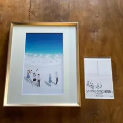 シン・エヴァンゲリオン劇場版 海辺 イラスト額装 ポストカード セット