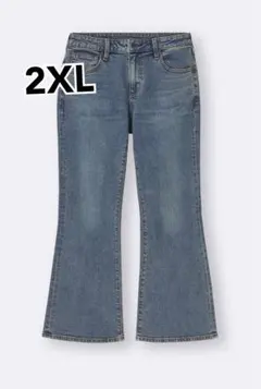 GUスリムフレアジーンズ+EC(丈短め68.0cm) 65BLUE