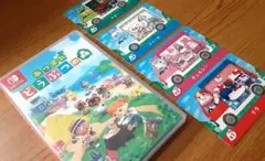 ♪︎あつまれ どうぶつの森 と amiiboカード4枚