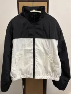 Honeys C・O・L・Z・A 撥水加工配色ブルゾン ブラック/ホワイト