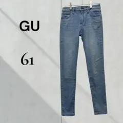 GU スキニーデニムパンツ 61サイズ ライトブルー レディース
