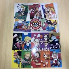 ✨当選品✨　ワンピースパーティー　特製クリアファイル２種セット ラウンドワン×ワンピース コラボ A5クリアファイル 2点セット