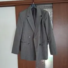 GUチェック柄 ダブルブレストジャケット M