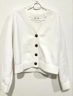 GU スポンジニットVネックカーディガン Sサイズ