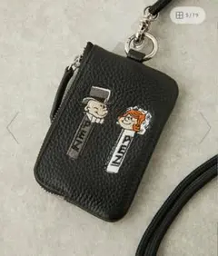 【PEZ(ペッツ) ×ear】牛革モバイルストラップショルダー ブラック