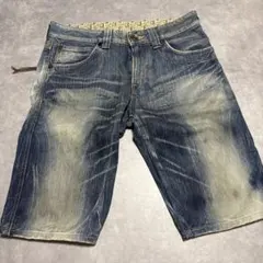 【美品】エドウィンBLUE TRIP ハーフ デニム パンツ 32