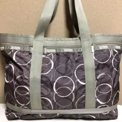 美品 レスポートサック トートバッグ　ブラウンボタニカル　　ショルダーバッグ