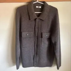 UNIQLO U 完売 ラムニットジャケット L ブラウン