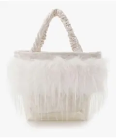 【新品タグ付き】SNIDEL HOME ファー付きハンドバッグ