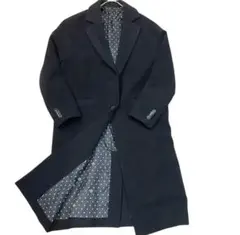 【niko and…】チェスターコート　裏地星柄　ブラック　③Mサイズ相当