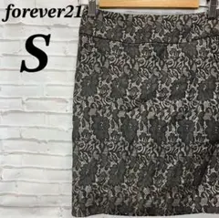 【美品】forever21 タイトミニスカート　花柄　レース　コットン　春服