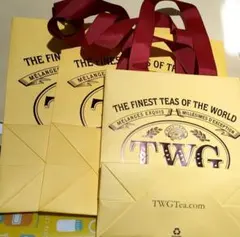 TWG Tea ショップ袋 3枚セット シンガポール 紅茶