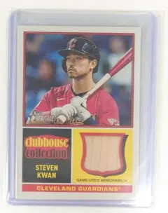 Steven Kwan topps bat relic
