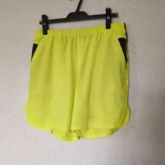 KAPPA　蛍光イエロー ランニングショーツ　Oサイズのサムネイル