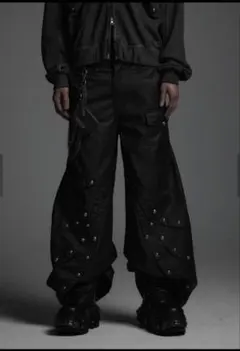 Rosen Kreuz】ZIP WIDE BAGGY PANTS - メルカリ