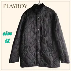 【早い者勝ち・値下げ】PLAYBOY キルティングジャケット LL 黒 ブラックのサムネイル