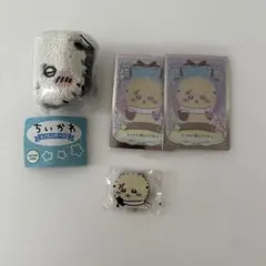 ちいかわ　もこもこポーチ2 ウエハースラッキーカード　ピース　アクスタ　ラッコ