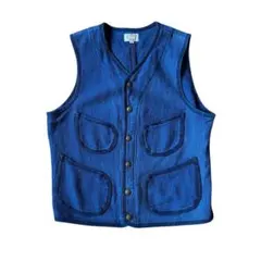 gaijin made Dobby Piping Vest 刺し子