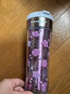 スターバックス 桜花柄 タンブラー 紫