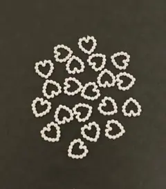 ネイルパーツ　ハート　パール　20個