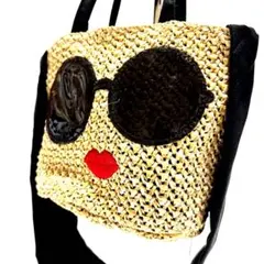 A-JOLIE かごバッグ ハンドバッグ バッグ メッシュ生地 ブラウン