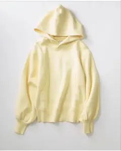 Zaraイエローフードパーカー L