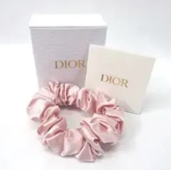 【新品】Dior サテン ピンク シュシュ ヘアゴム