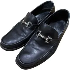 SALVATORE FERRAGAMO ブラック ビット ローファーのサムネイル