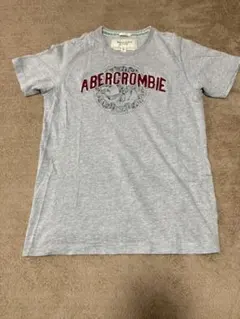 アバクロンビー&フィッチ　Tシャツ　グレー　ロゴ