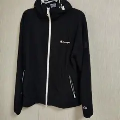 Champion フード付きブラックジャケット