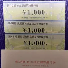 ビックカメラ 株主優待券 3000円分　コジマ
