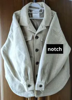 notch.　オーバーサイズ　シャツ型コート