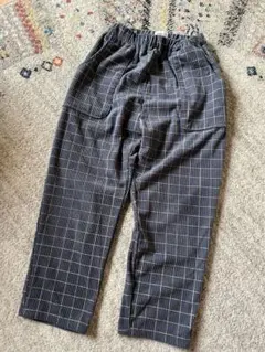 ペアマノン　キッズ　男女兼用　パンツ　コーデュロイ　１３０サイズ　格子