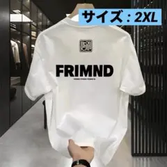 メンズ Tシャツ ホワイト FRIMND ロゴ