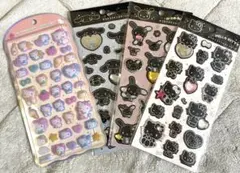 【新品未使用】 キティ　コットンパフィシール　キラキララインストーンシール