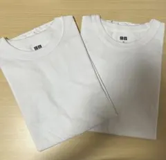 ユニクロ ホワイト Tシャツ Mサイズ 2枚セット
