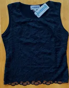 未使用・秋冬活躍オーガンジーレース・トップス