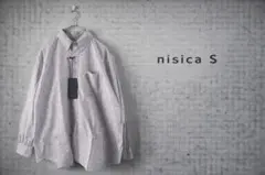 nisica チェックシャツ 日本製 サイズS 新品未使用　レッド　ブルー　春服のサムネイル