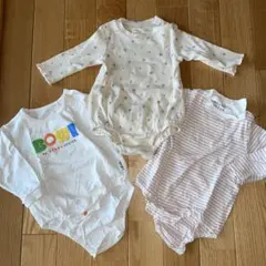 長袖ボディスーツ 3点セット サイズ70 80